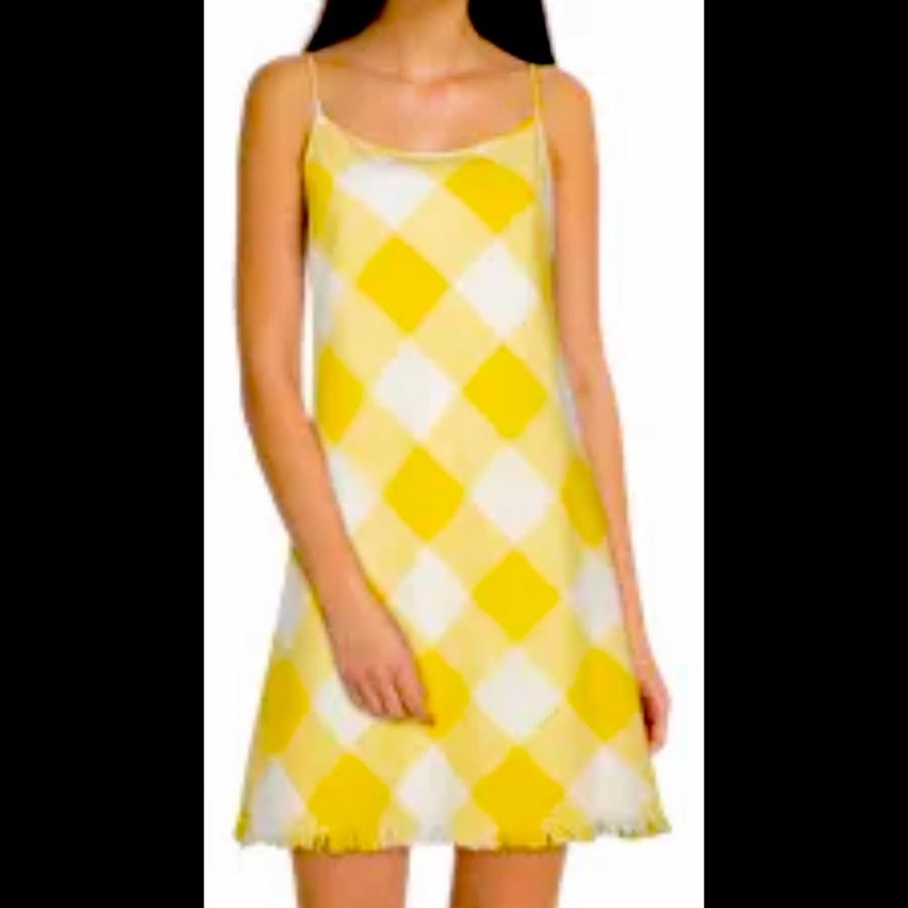 Natural Resources Plaid Yellow Dress